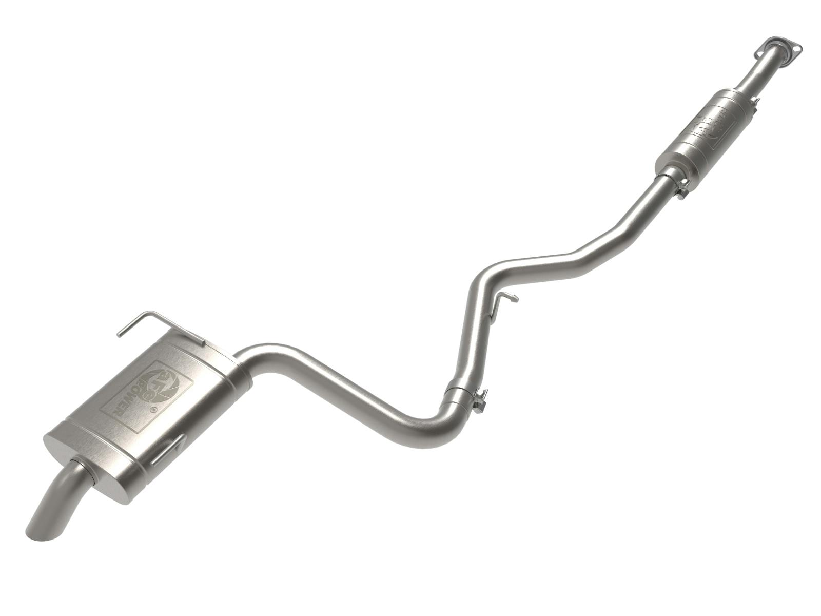 AFE 49-36808 Takeda 2-1/2 IN 304 Stainless Steel Cat-Back Hi-Tuck Exhaust System