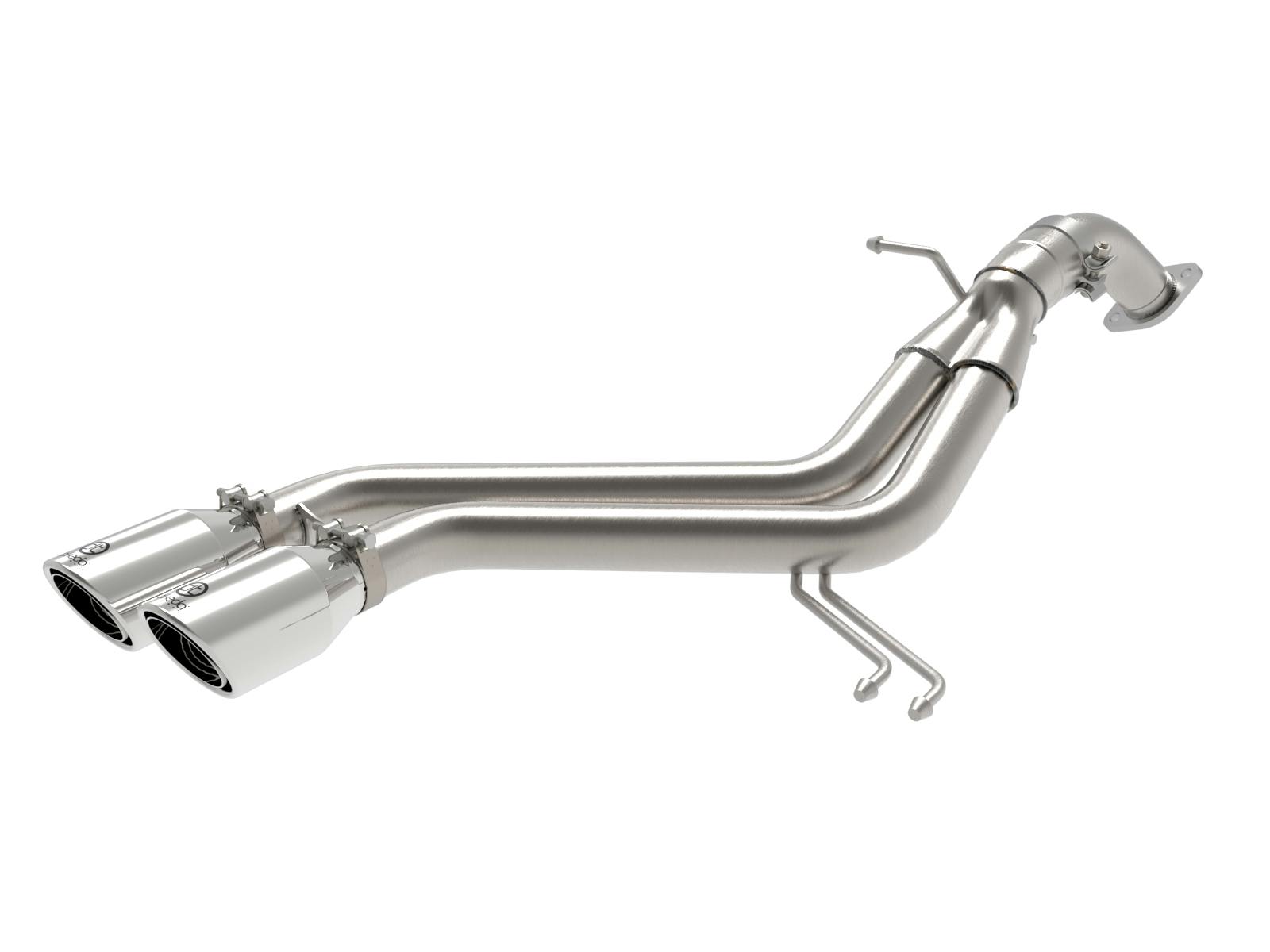 AFE 49-37019-P Takeda 3 IN to 2-1/2 IN 304 Stainless Steel Axle-Back Exhaust w/ Polished Tip