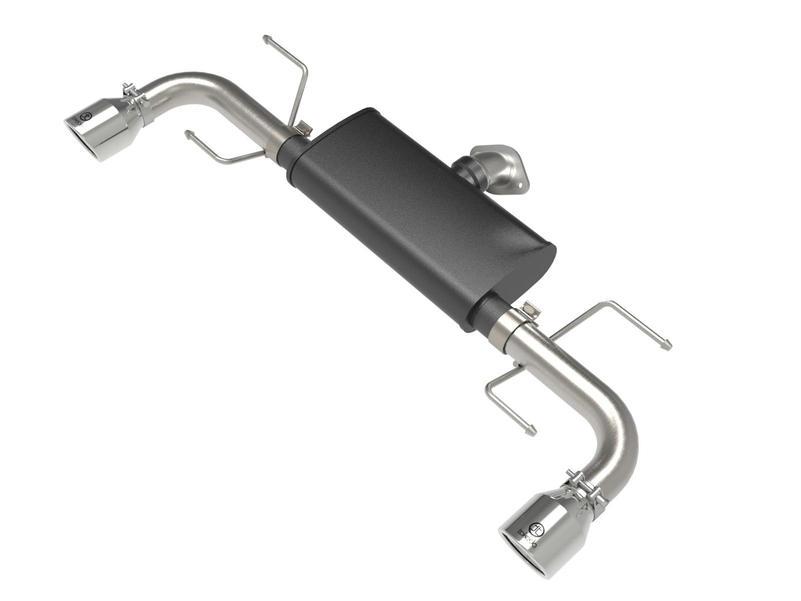 AFE 49-37021-P Takeda 2-1/2 IN 304 Stainless Steel Axle-Back Exhaust System w/ Polished Tip