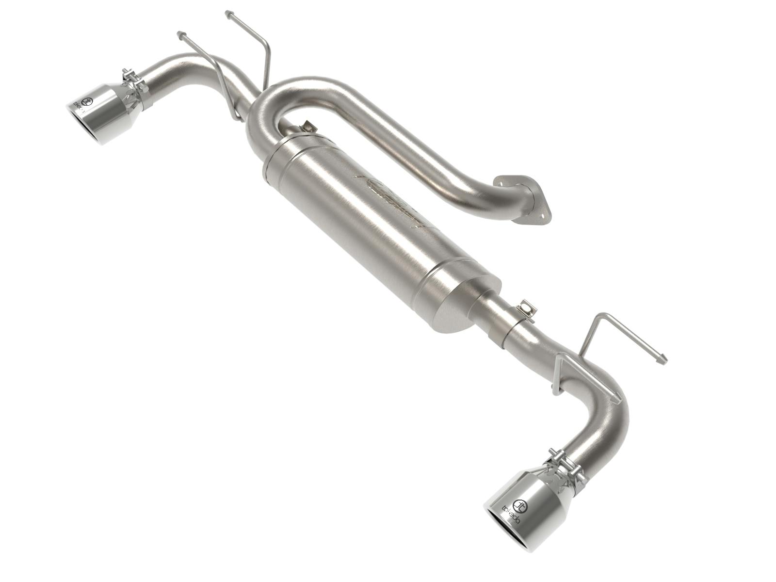 AFE 49-37023-P Takeda 3 IN to 2-1/2 IN 304 Stainless Steel Axle-Back Exhaust w/ Polished Tip