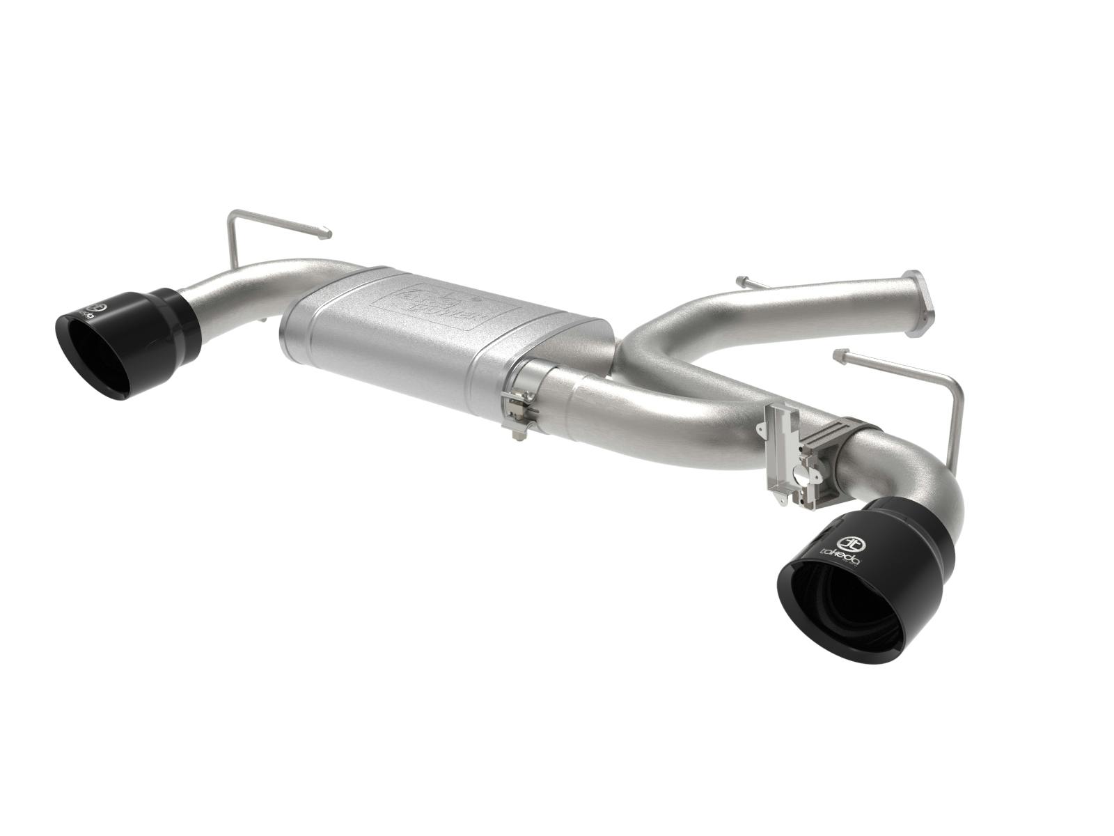 AFE 49-37029-B Takeda 3 IN 304 Stainless Steel Axle-Back Exhaust w/ Black Tips