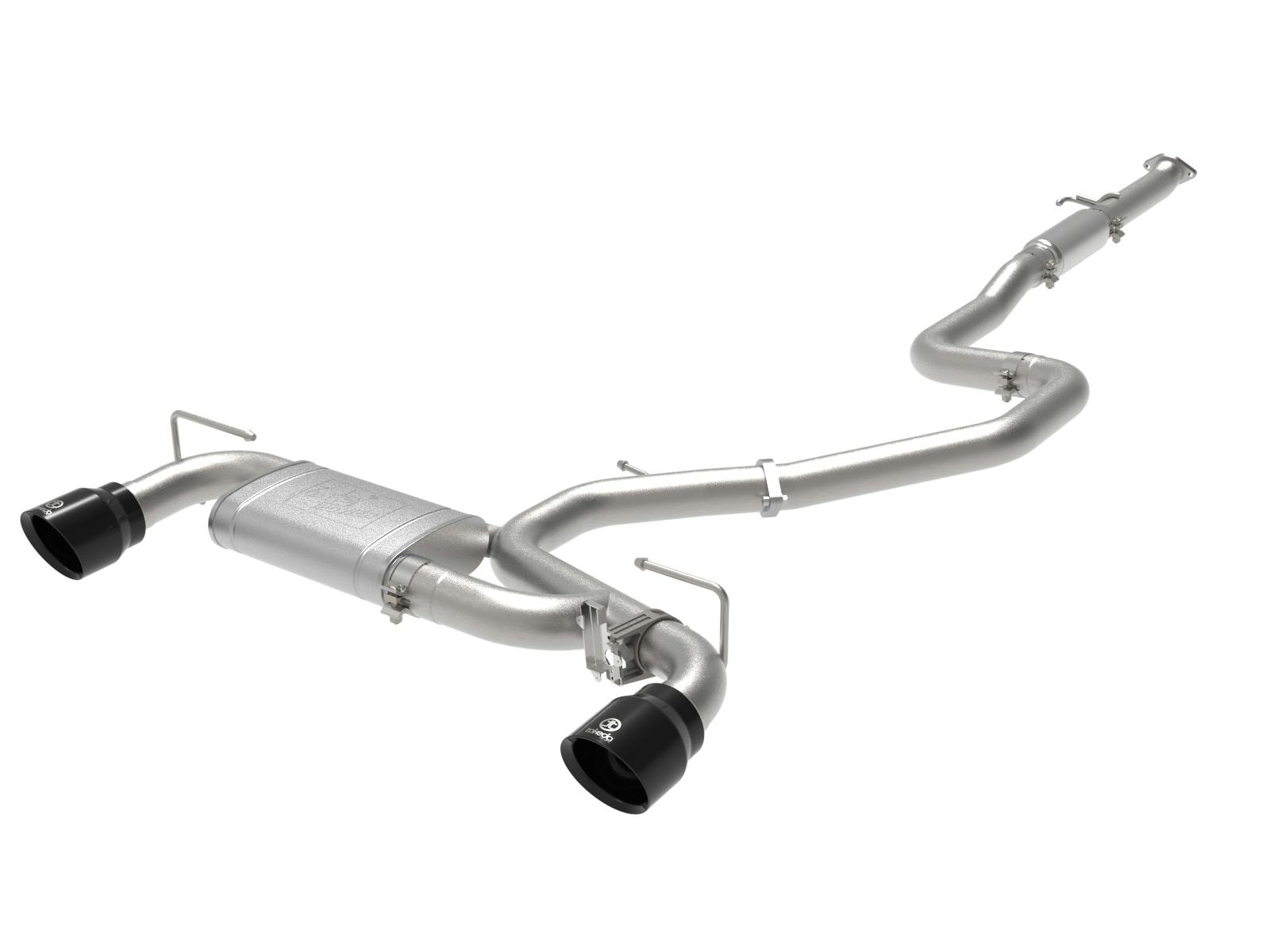 AFE 49-37030-B Takeda 3 IN 304 Stainless Steel Cat-Back Exhaust w/ Black Tips