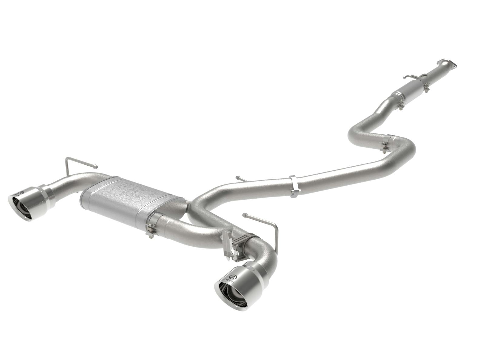 AFE 49-37030-P Takeda 3 IN 304 Stainless Steel Cat-Back Exhaust w/ Polished Tips
