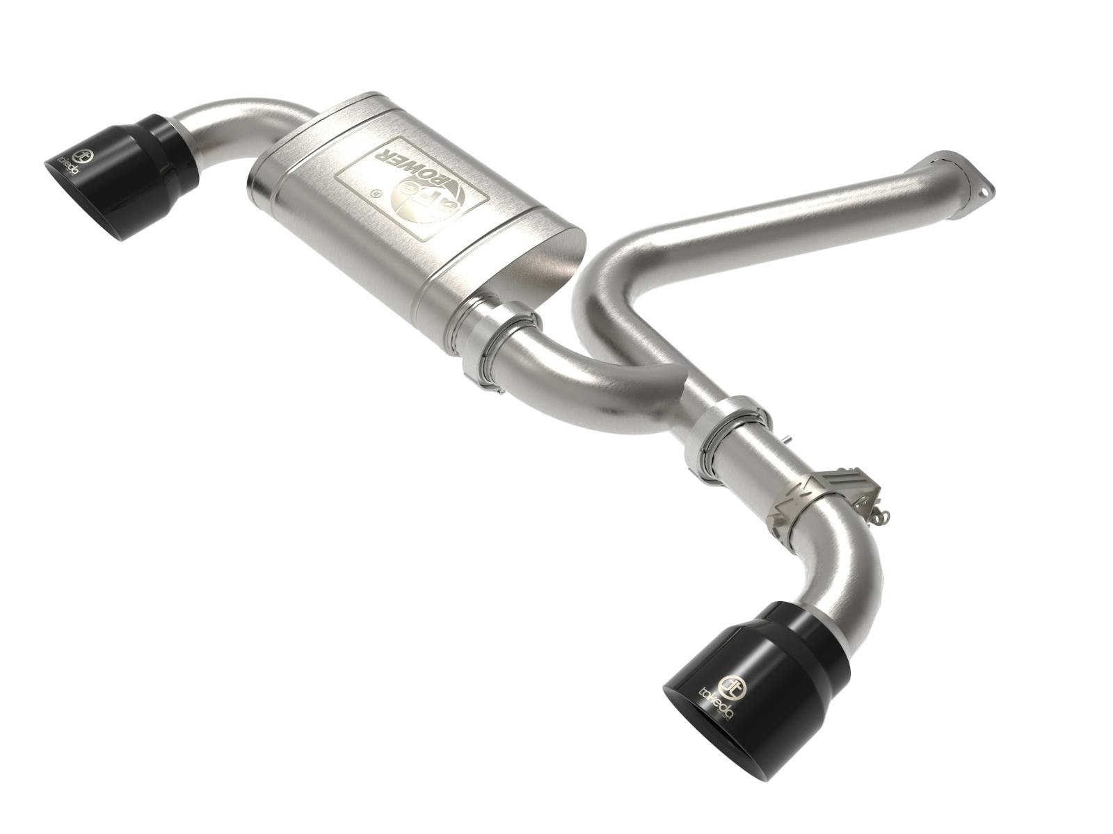 AFE 49-37032-B Takeda 3 IN 304 Stainless Steel Axle-Back Exhaust w/ Black Tips