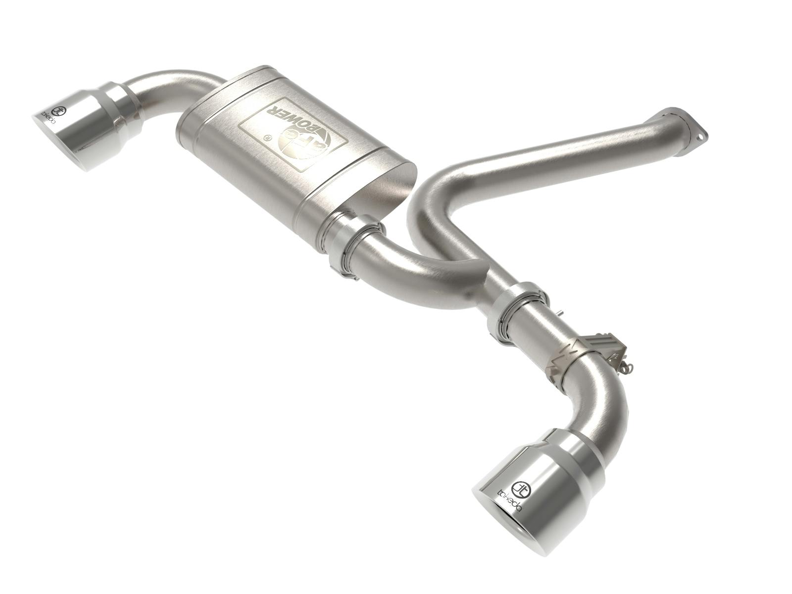 AFE 49-37032-P Takeda 3 IN 304 Stainless Steel Axle-Back Exhaust w/ Polished Tips