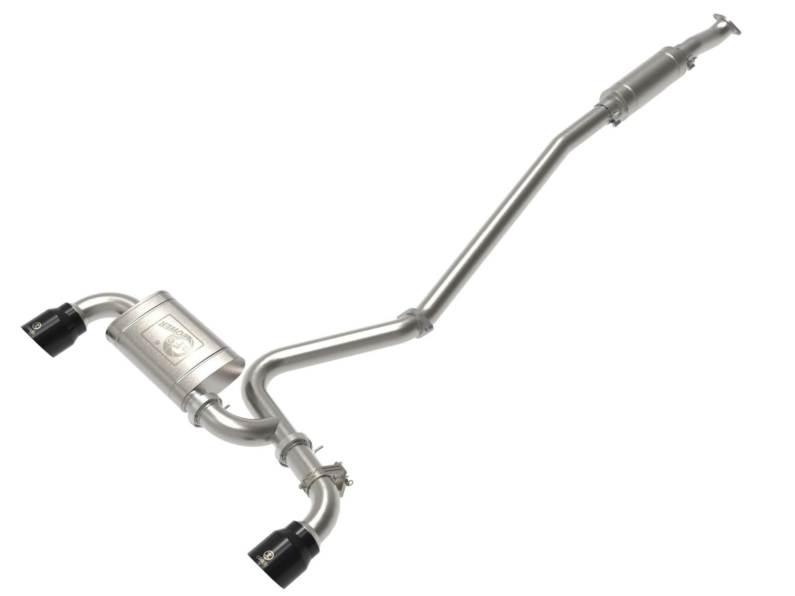 AFE 49-37033-B Takeda 3 IN 304 Stainless Steel Cat-Back Exhaust w/ Black Tips