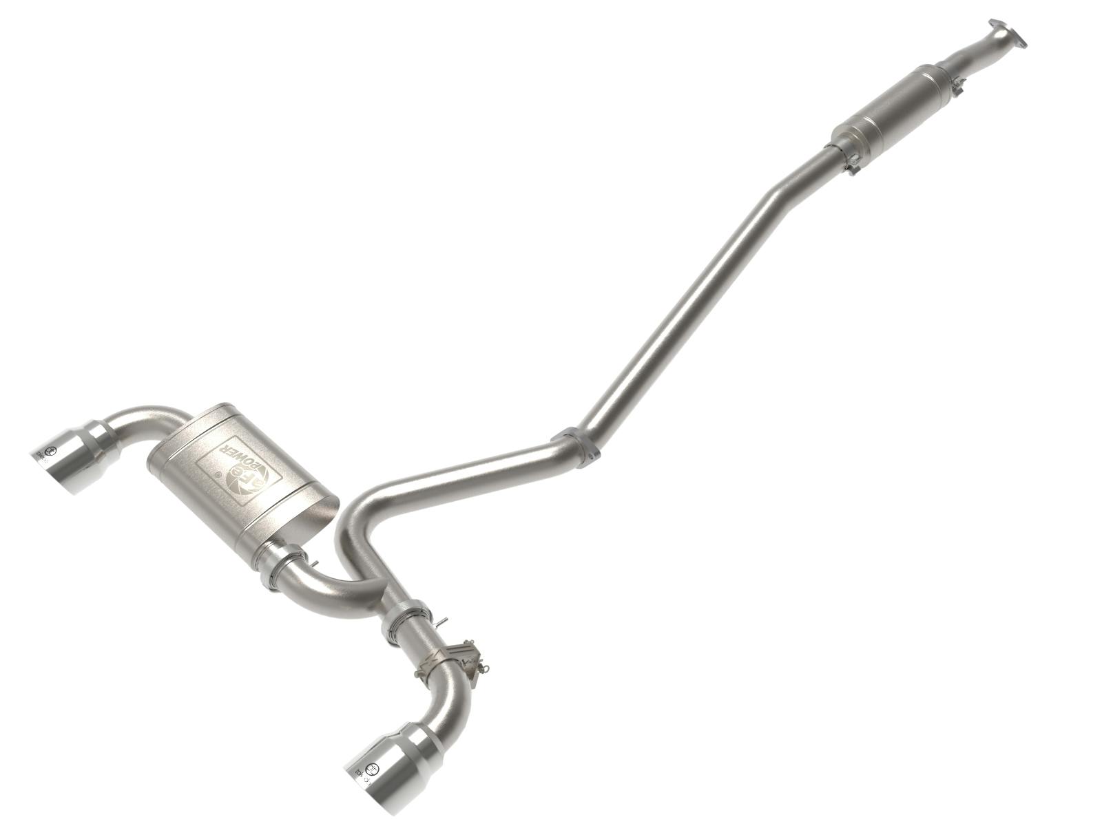 AFE 49-37033-P Takeda 3 IN 304 Stainless Steel Cat-Back Exhaust w/ Polished Tips