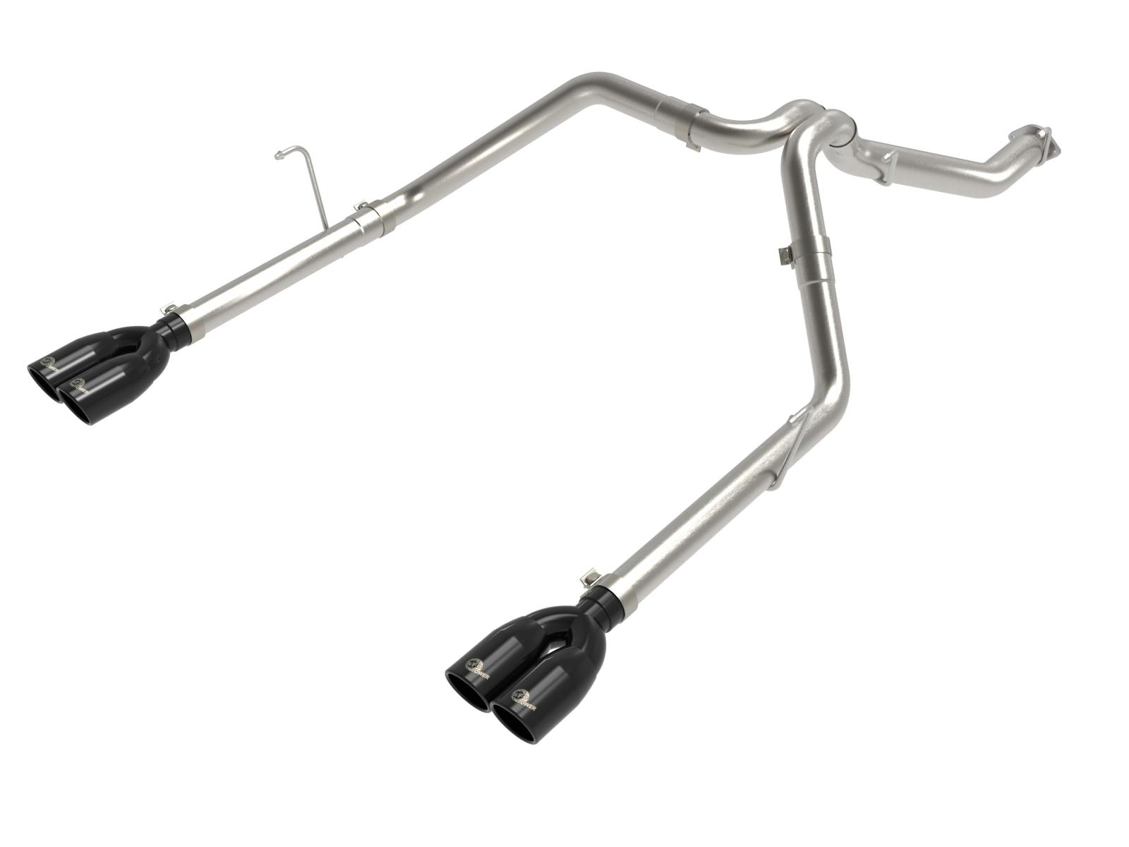 AFE 49-38095-B Vulcan Series 3 IN to 2-1/2 IN Stainless Steel Cat-Back Exhaust System Black