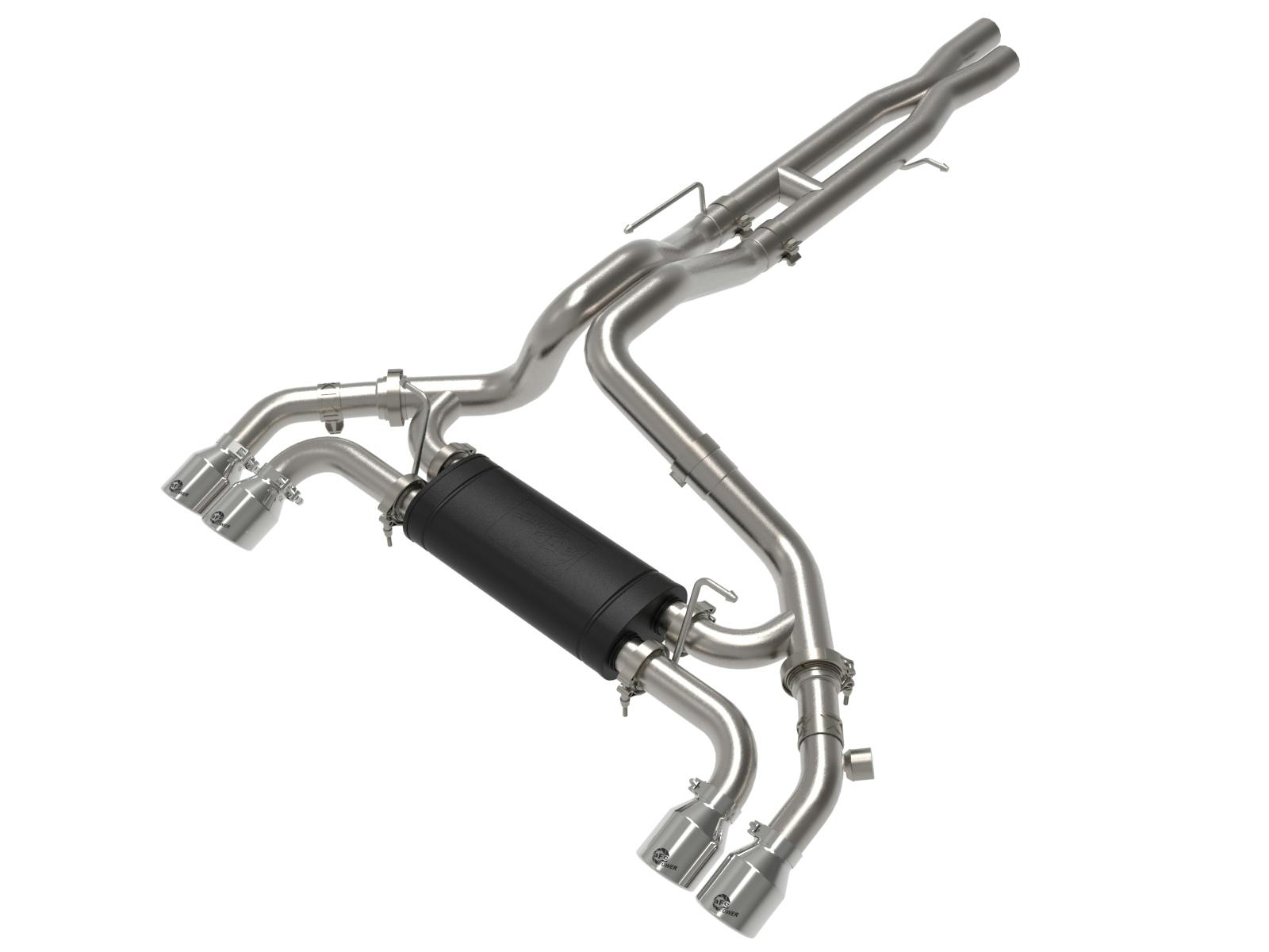 AFE 49-38098-P Vulcan Series 2-1/2 IN to 3 IN Stainless Steel Cat-Back Exhaust System Polishe