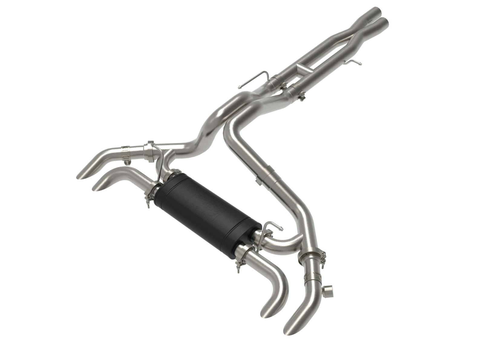 AFE 49-38101 Vulcan Series 2-1/2 IN to 3 IN Stainless Steel Cat-Back Exhaust System