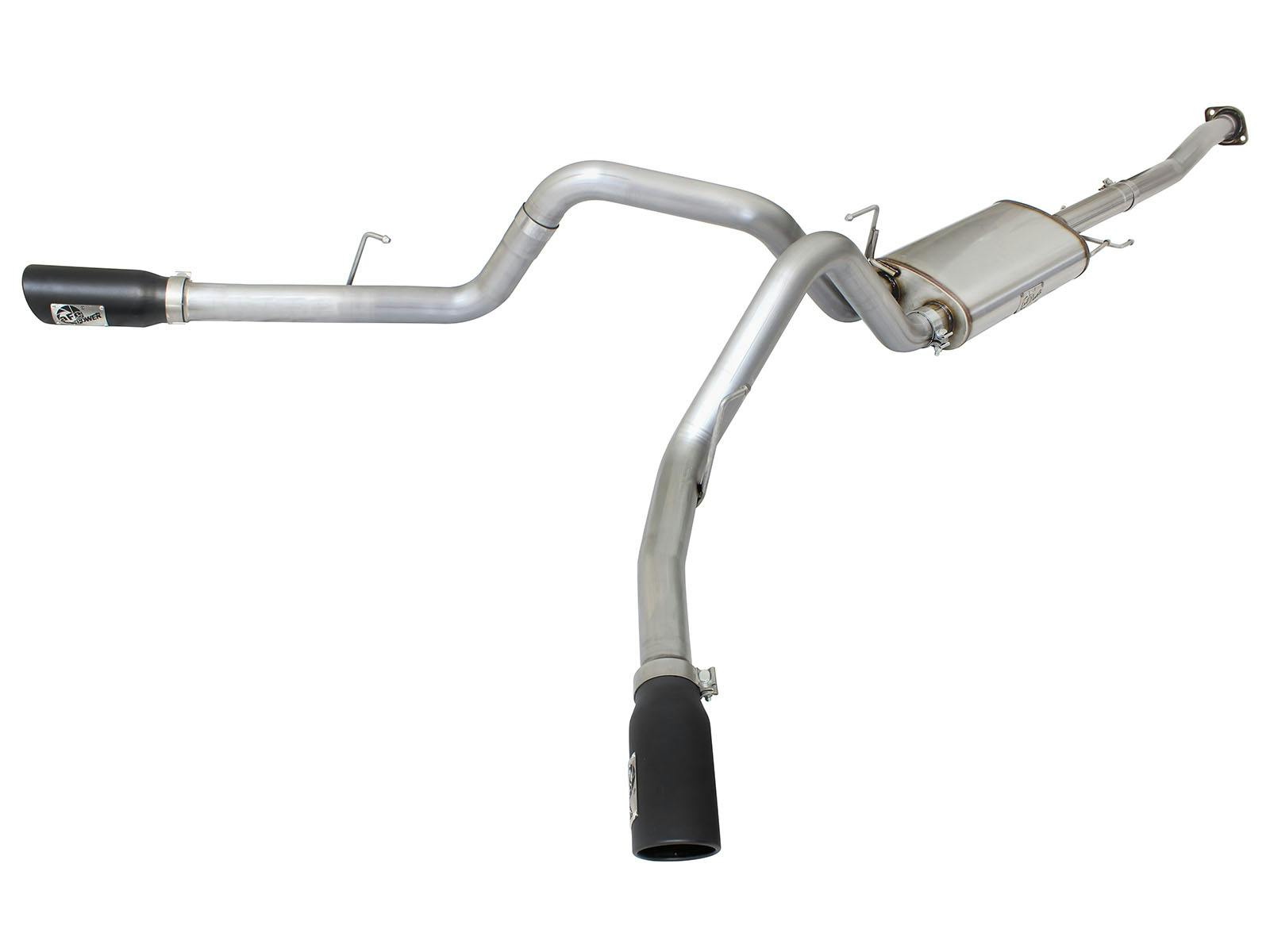AFE 49-43070-B MACH Force-Xp 3 IN 409 Stainless Steel Cat-Back Exhaust System w/Black Tip