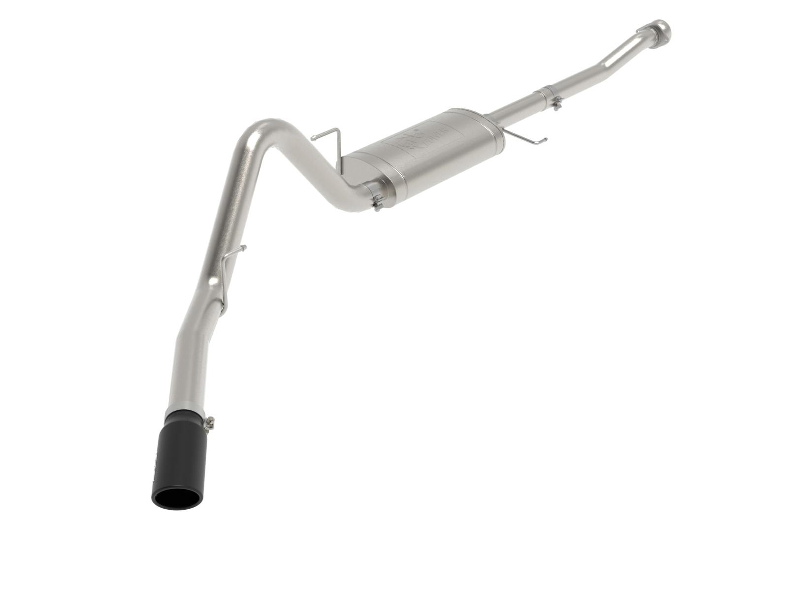 AFE 49-43125-B Apollo GT Series 3 IN to 3-1/2 IN 409 SS Cat-Back Exhaust System w/ Black Tip