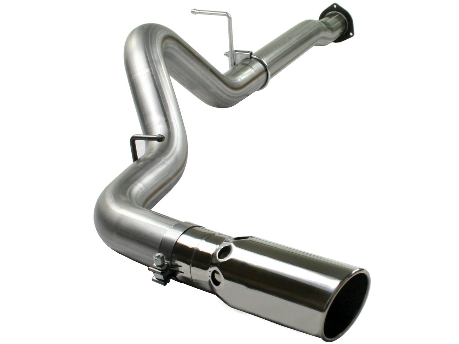 AFE 49-44004 Large Bore-HD 4 IN 409 Stainless Steel DPF-Back Exhaust System