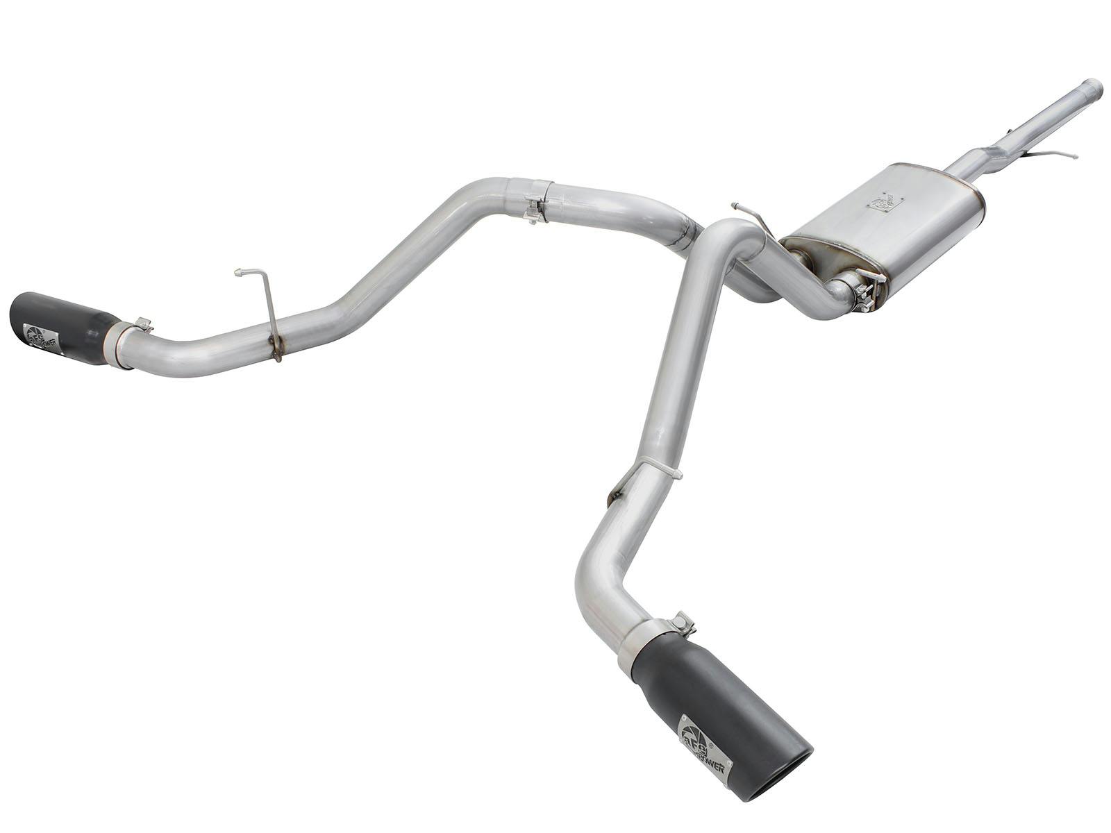 AFE 49-44057-B MACH Force-Xp 3 IN 409 Stainless Steel Cat-Back Exhaust System w/Black Tip