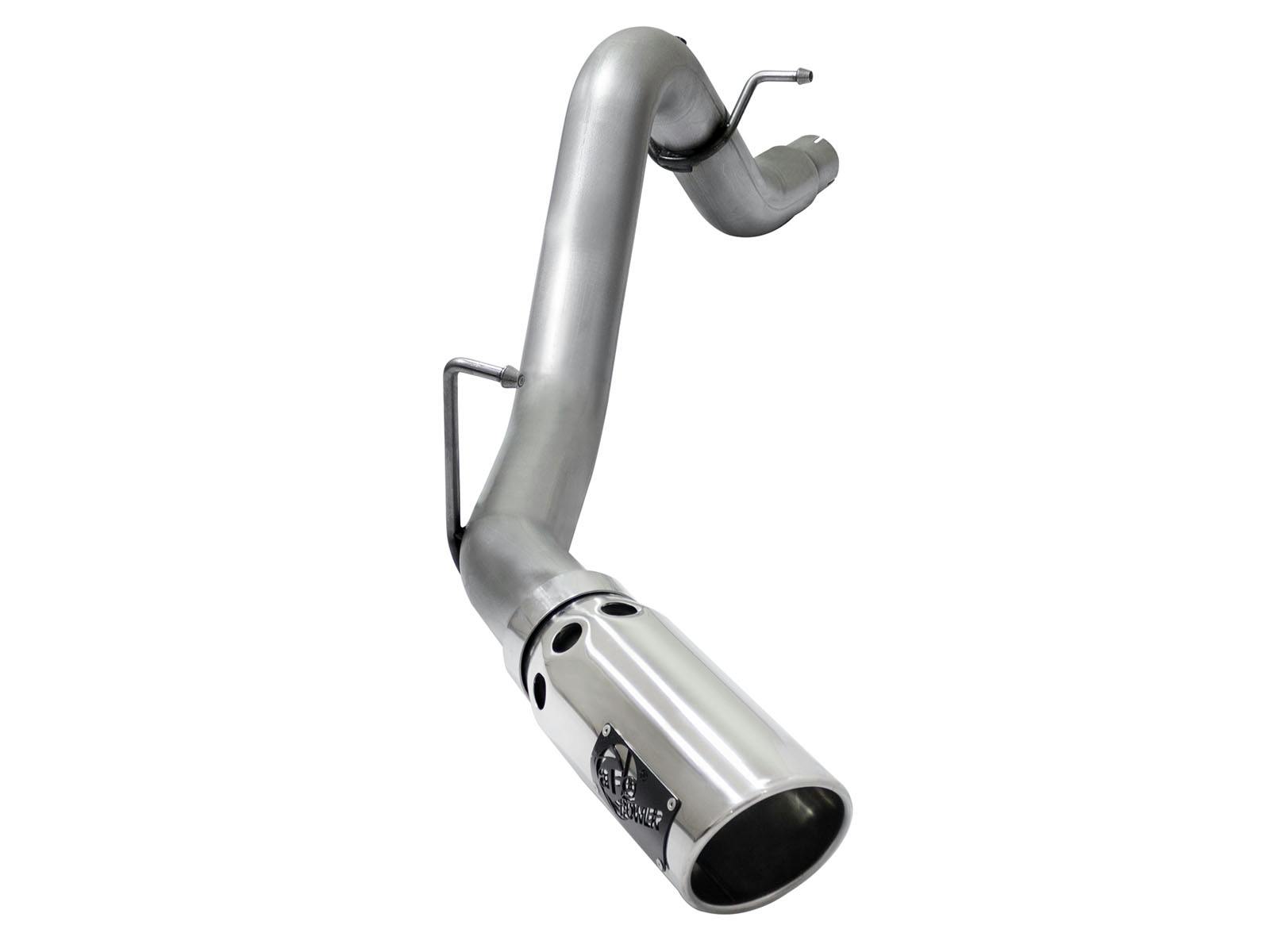 AFE 49-44064-P Large Bore-HD 3-1/2in 409 Stainless Steel DPF-Back Exhaust System w/Polished T