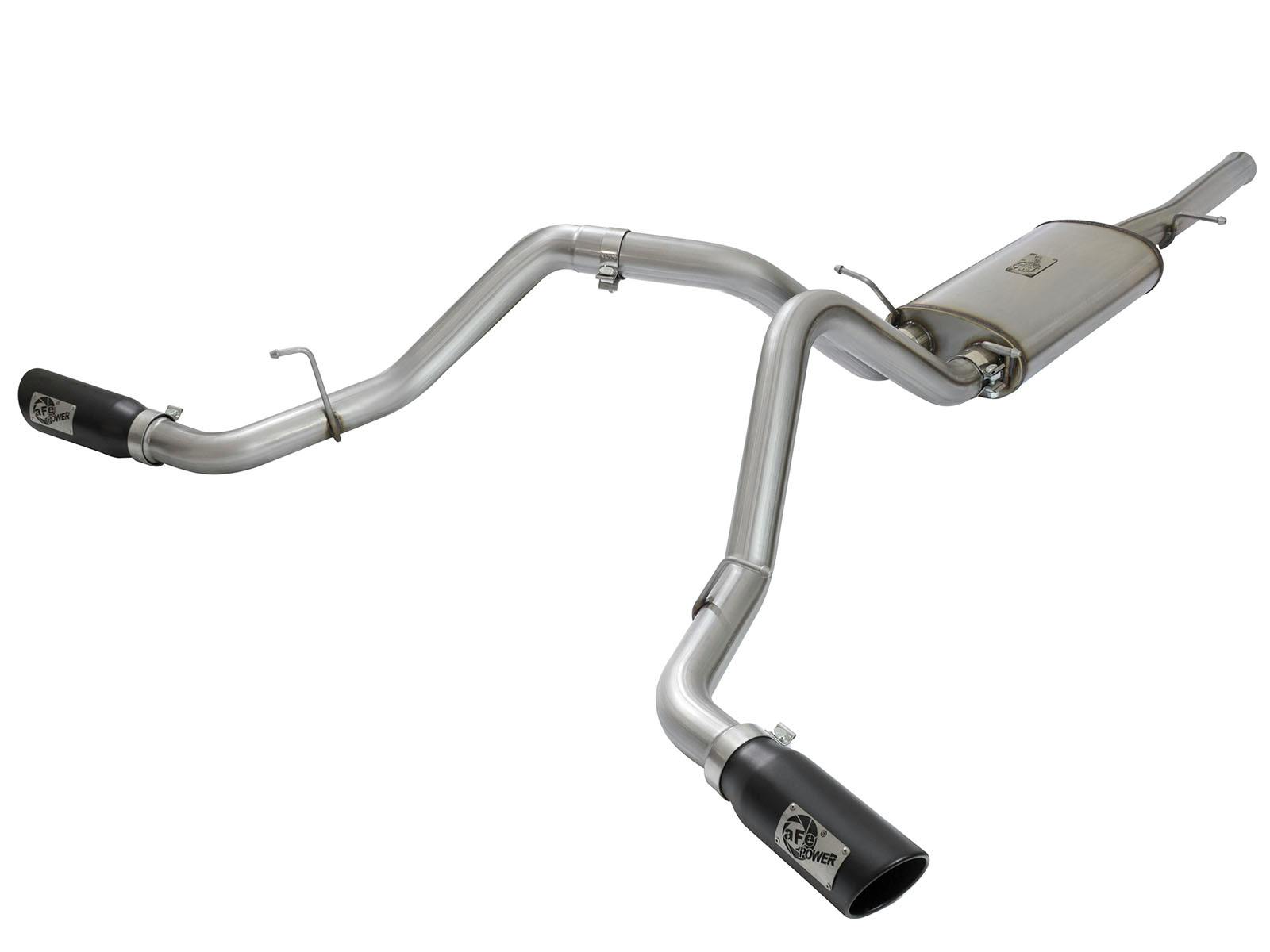AFE 49-44071-B MACH Force-Xp 3 IN 409 Stainless Steel Cat-Back Exhaust System w/Black Tip