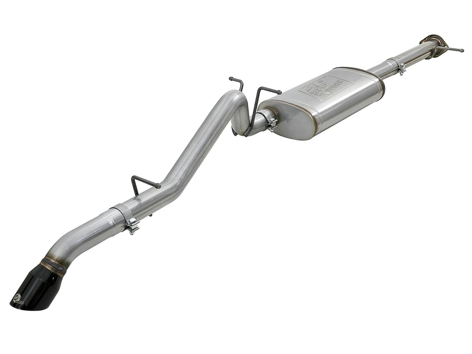 AFE 49-44099-B MACH Force-Xp 3 IN 409 Stainless Cat-Back Hi-Tuck Exhaust System w/ Black Tip