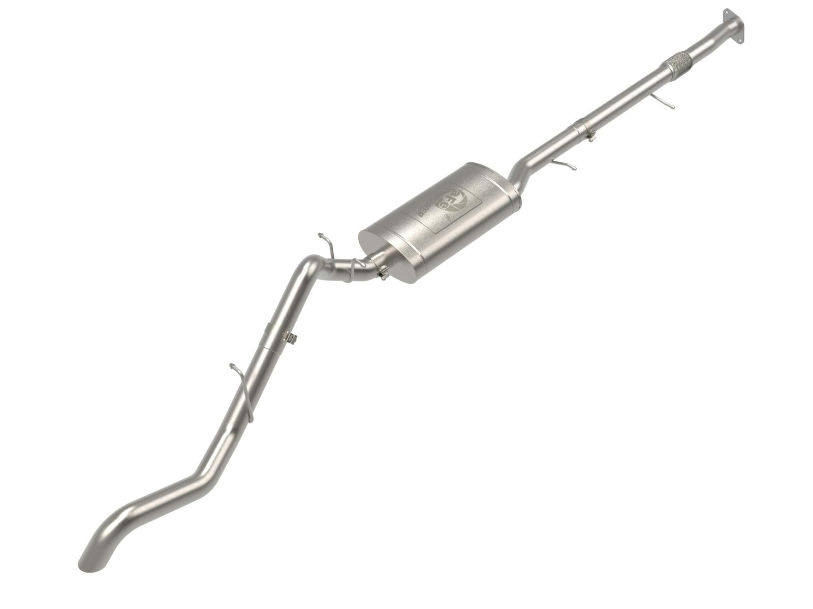 AFE 49-44143 Apollo GT Series 3 IN 409 Stainless Steel Cat-Back Hi-Tuck Exhaust System