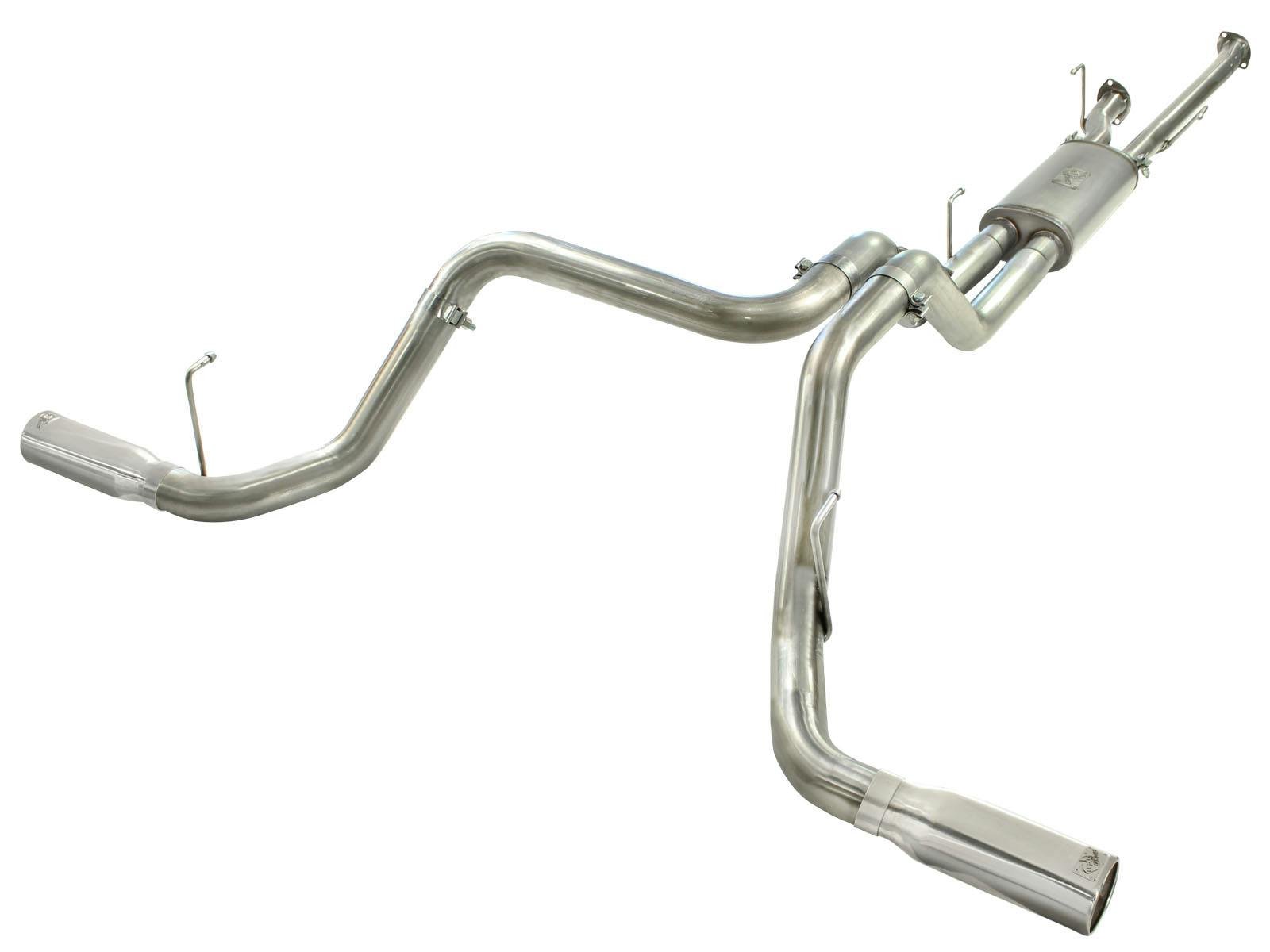 AFE 49-46014-P MACH Force-Xp 2-1/2 IN to 3 IN 409 Stainless Steel Cat-Back Exhaust w/Polish T