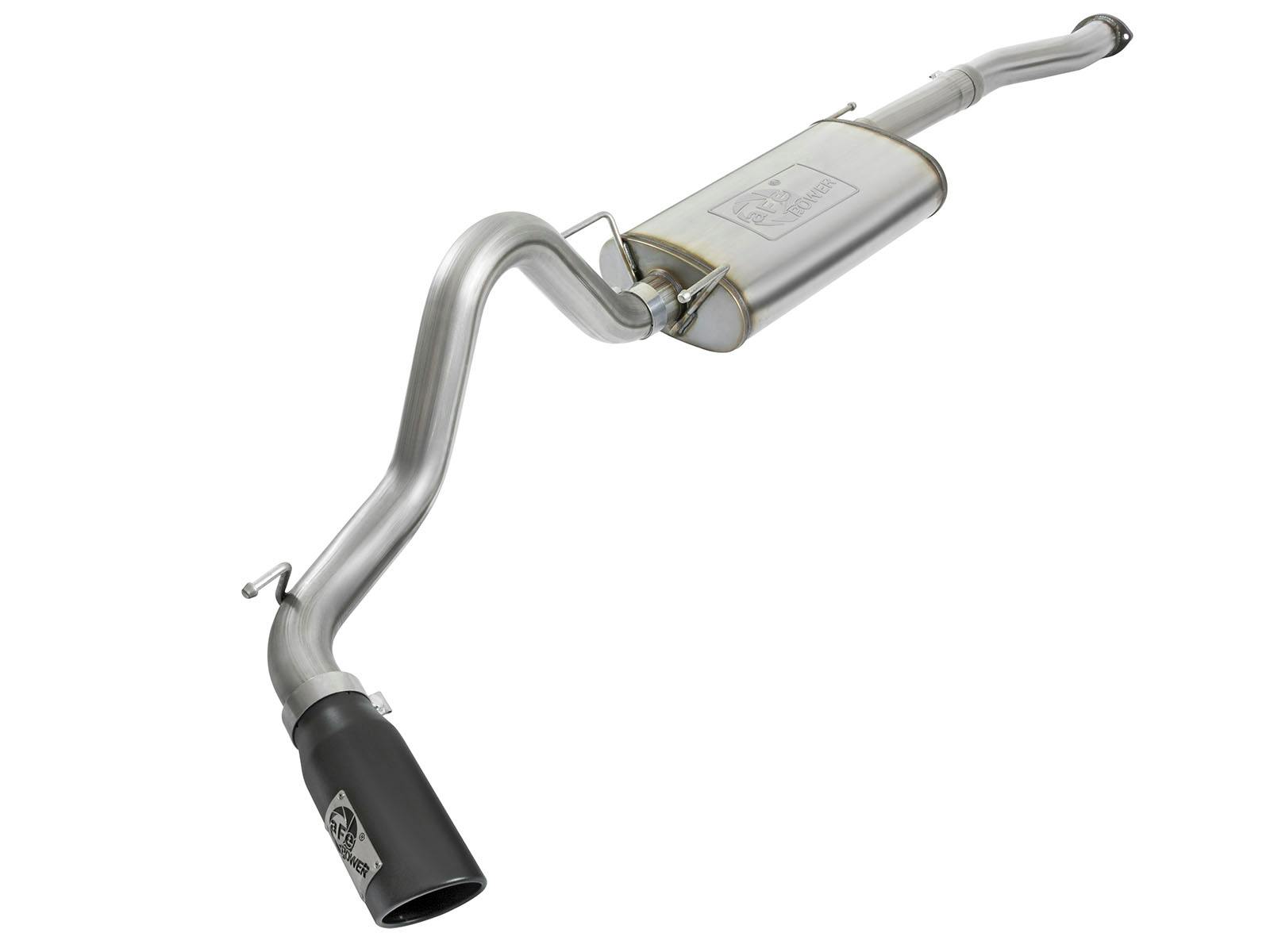 AFE 49-46026-B MACH Force-Xp 3 IN 409 Stainless Steel Cat-Back Exhaust System w/Black Tip