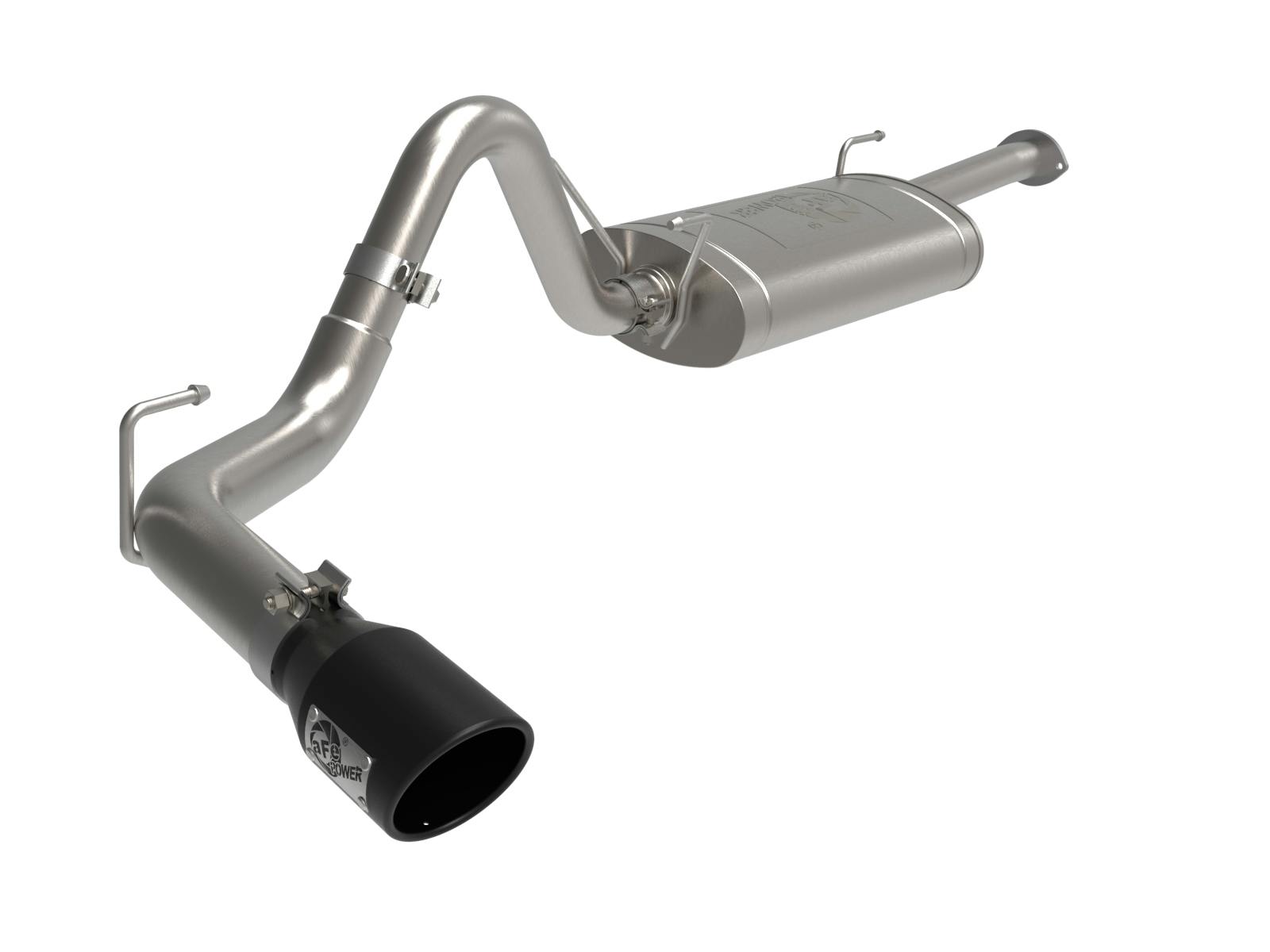 AFE 49-46063-B Apollo GT Series 2-1/2 IN to 3 IN 409 SS Cat-Back Exhaust System w/ Black Tip