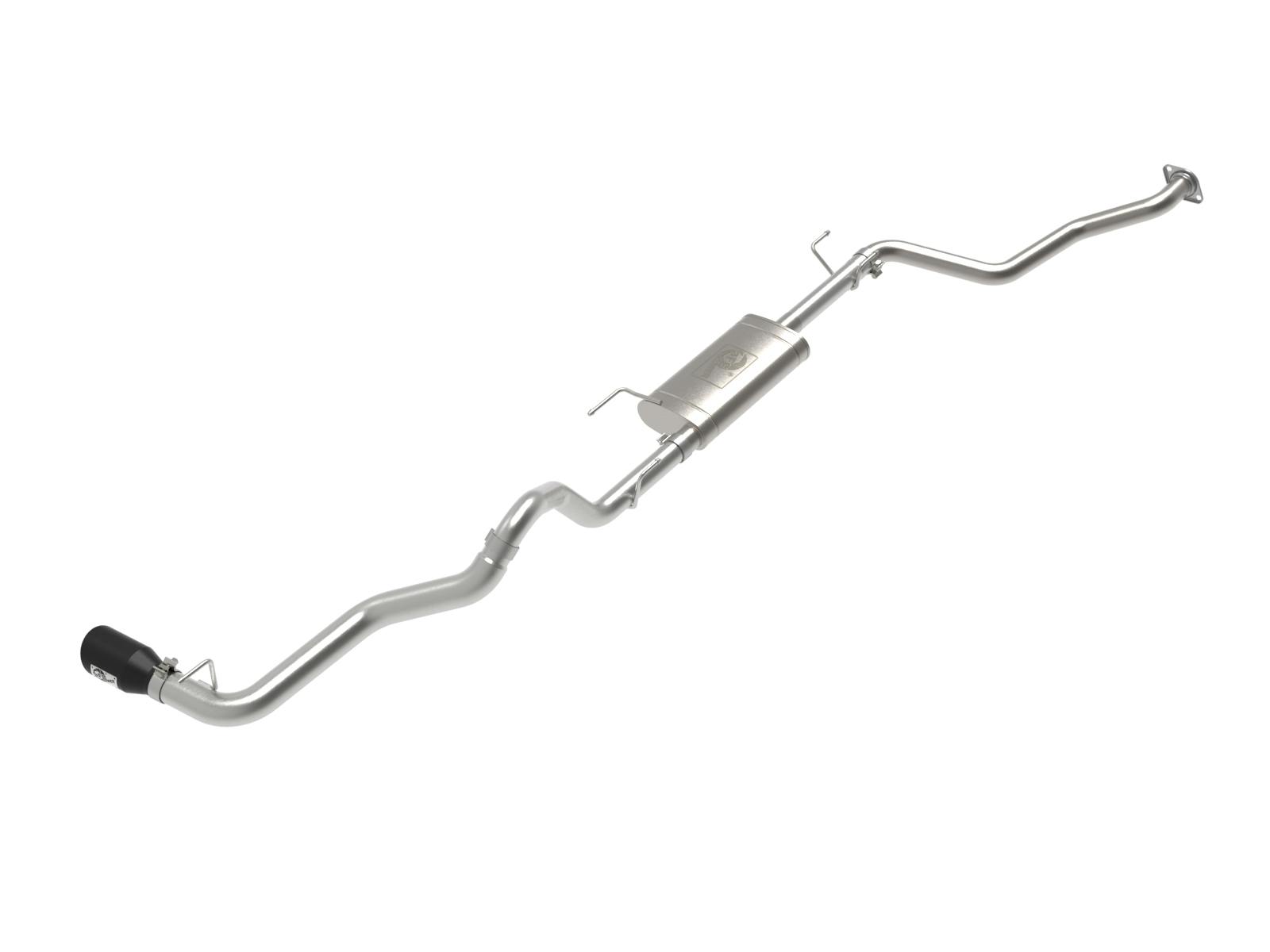 AFE 49-46071-B Apollo GT Series 2-1/2 IN to 3 IN 409 SS Cat-Back Exhaust System w/ Black Tip