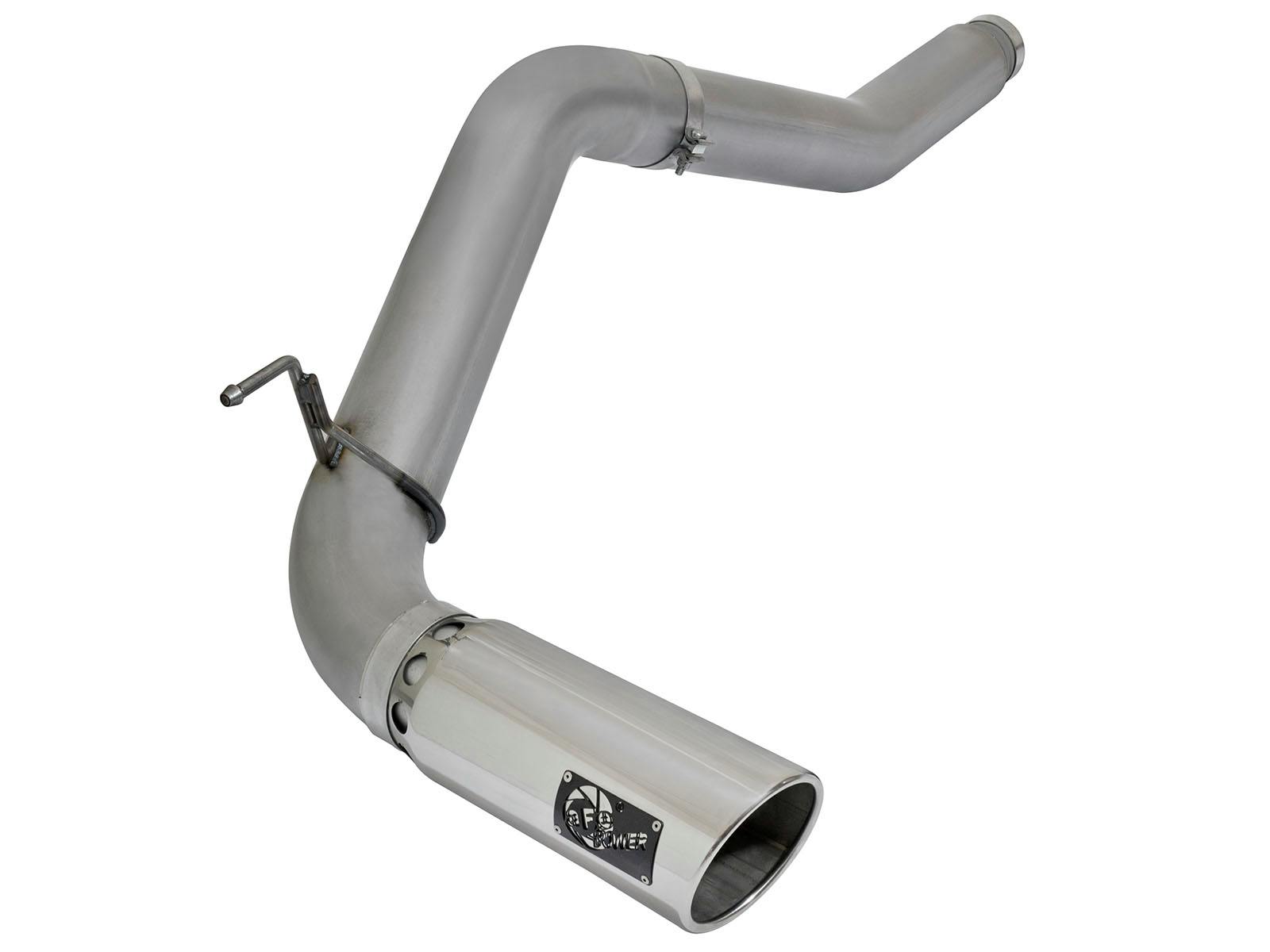 AFE 49-46112-P Large Bore-HD 5 IN DPF-Back Stainless Steel Exhaust System w/Polished Tip
