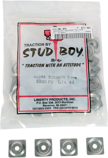 Stud Boy Aluminum Backer Plates 7mm 48 Pack 2060-P2