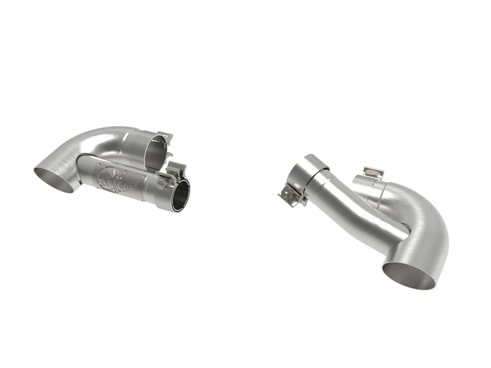 AFE 49C38102-H MACH Force-Xp 304 Stainless Steel OE Replacement Exhaust Tips Brushed