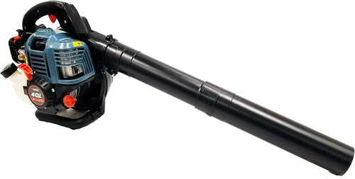 31 cc 4-Cycle Handheld Gas Leaf Blower and Vacuum for Lawn Care Clean Up, Up to 550 CFM and 127 MPH, Lightweight, Dual Grip Handle