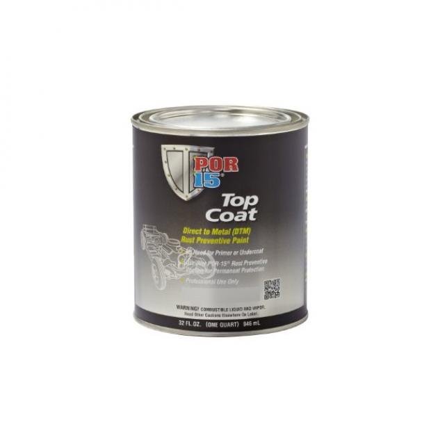 POR-15Â Top Coat Paint, Quart, Assorted Colors