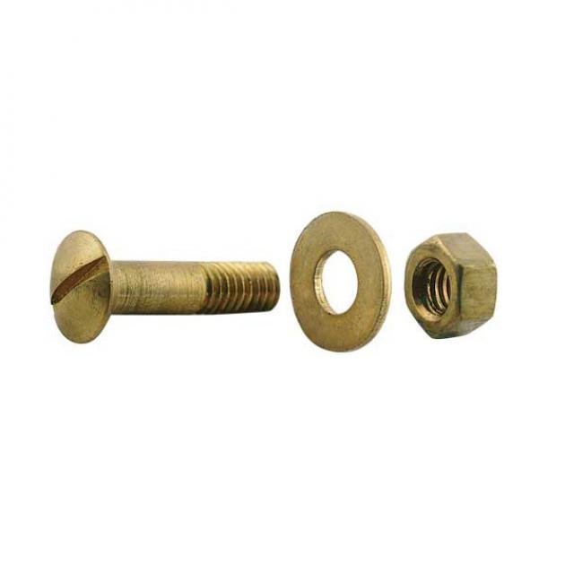 Model T Ford Steering Column To Firewall Mounting Screw Set- Brass - 5/16 x 1-1/4-18