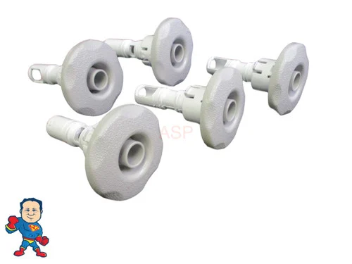 5-Pack Sterling Silver Waterway Cluster Storm Directional Jet Internals – 2″ Face, Textured Scallop, Universal