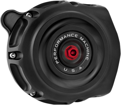PERFORMANCE MACHINE (PM) Vintage Air Cleaner - Black OpsƒÂ¢¢â‚¬Å¾‚¢ - Throttle By Wire 0206-2131-SMB
