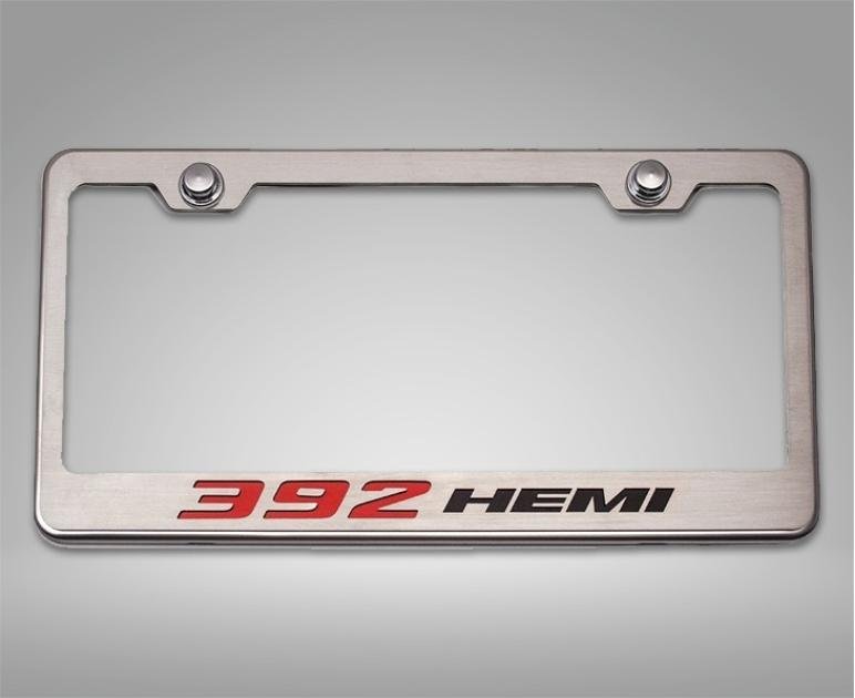 American Car Craft Custom 392 HEMI License Plate Frame, Stainless Steel 152049