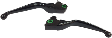 DRAG SPECIALTIES Lever Set - Black H07-0594MB