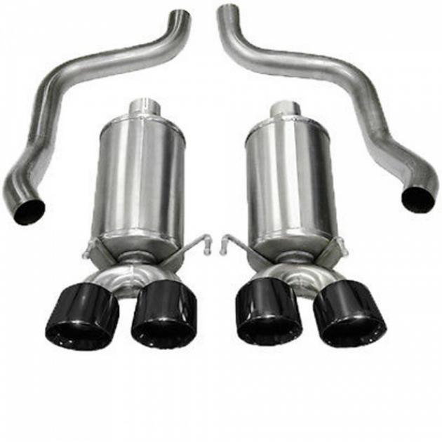 Corvette CORSA Xtreme Exhaust System With Pro-Series 4" Black Quad Tips, 2009-2013