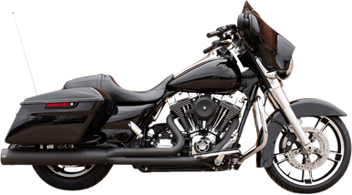 S&S CYCLE 2-into-1 Exhaust for '95-'16 FL - Black 550-0777