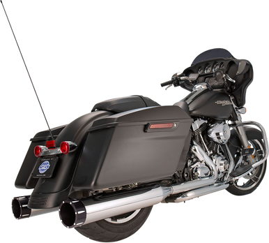 S&S CYCLE 4.5" Mufflers - Chrome with Black Tracer 550-0623