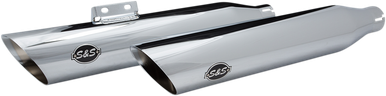 S&S CYCLE Slash Cut Race Mufflers - Chrome 550-0736