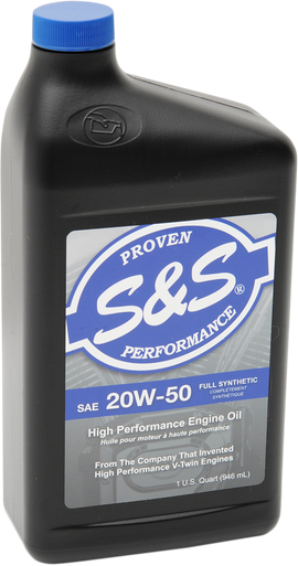 S&S CYCLE Synthetic Oil 20W-50 - 1 U.S. quart 153755