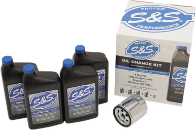 S&S CYCLE Oil Change Kit for Twin Cam 153969