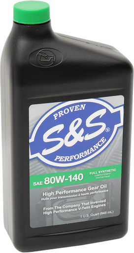 S&S CYCLE Synthetic Gear Oil - 80W-140 - 1 U.S. quart 153756