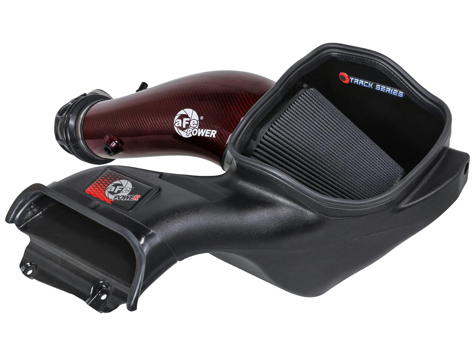 AFE 57-10030KR Track Series Red Kevlar/Carbon Fiber Intake System w Pro 5R Filter Black