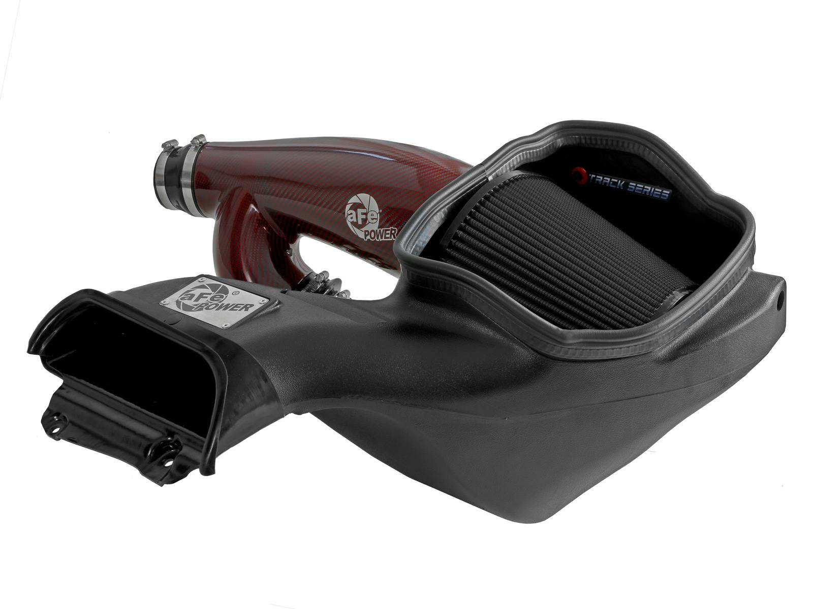 AFE 57-10031KR Track Series Red Kevlar/Carbon Fiber Intake System w Pro 5R Filter Black