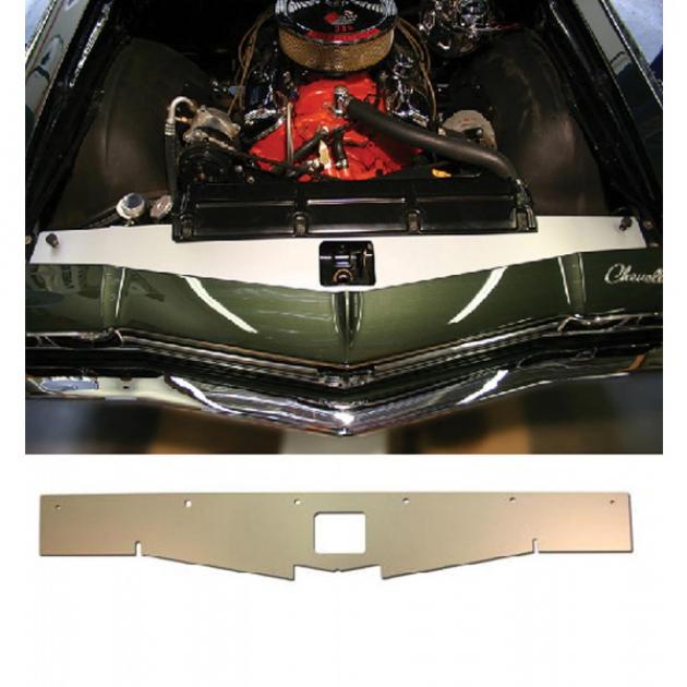 El Camino Core Support Filler Panel, Anodized Aluminum, 1968-1969