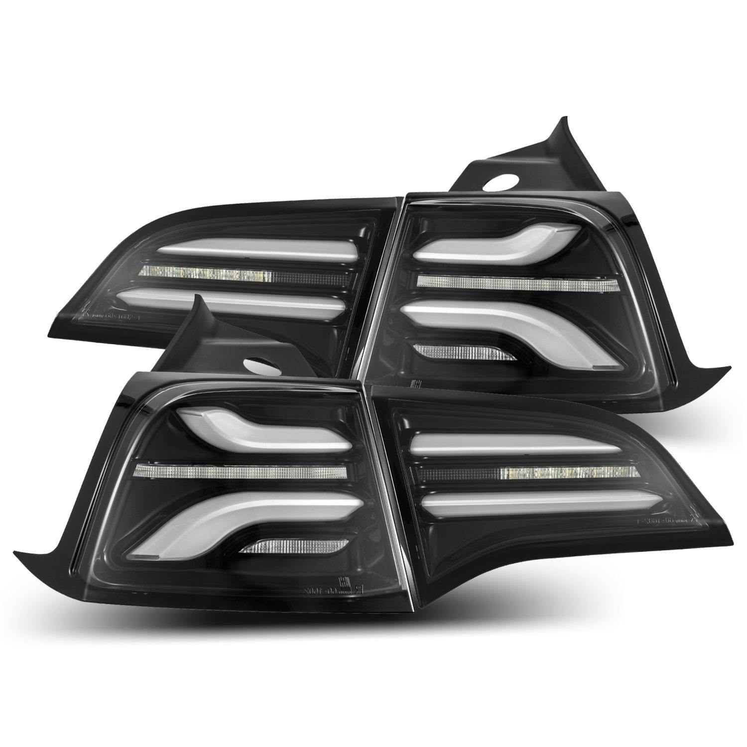AlphaRex 601030 LED Taillights Jet Black