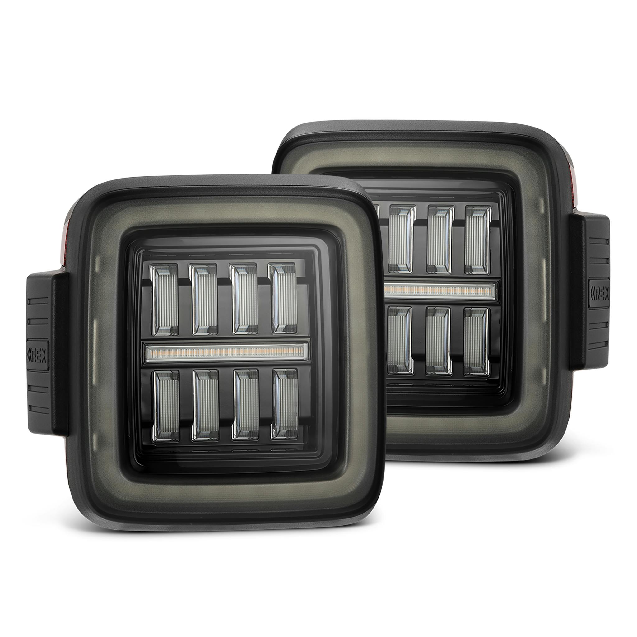 AlphaRex 602010 Prismatic LED Taillights Jet Black