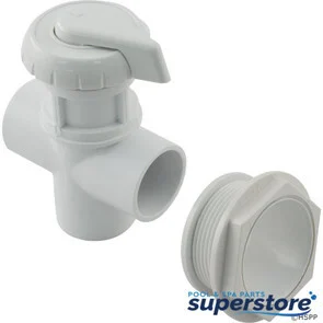 608048 Balboa Water Group/ITT Diverter Valve, Hydro-Air/BWG Hydroflow, 1″, 3 Way, White 11-4020-WH
