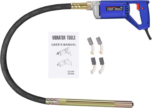 Seeutek Hand Held Concrete Vibrator 1500W Electric Vibrator 13000 Vibrations per Minute